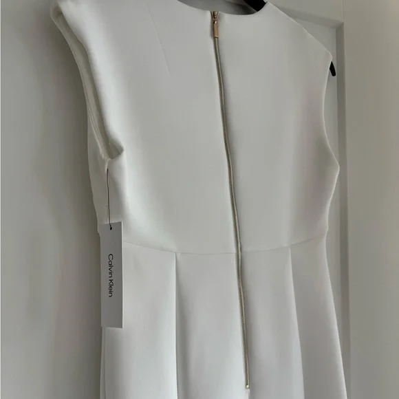 Calvin Klein White Fit & Flare Dress – NWT - Picture 6 of 7